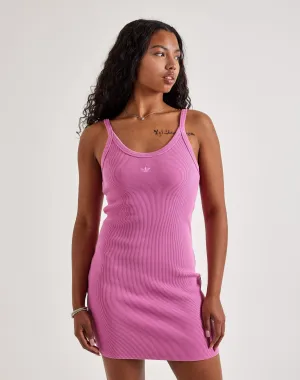 Adidas Essentials Ribbed Tank Dress Minimalist fashion Embroidered fashion