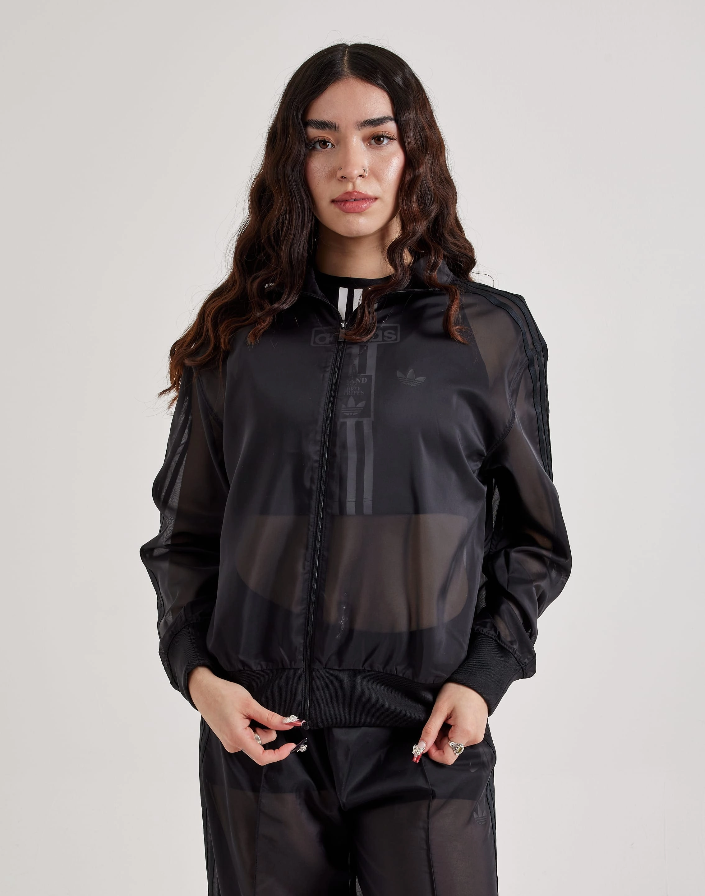 Adidas Adicolor Sheer Track Top Wool - sourced fashion Outerwear options