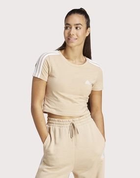 Adidas Essentials 3-Stripes Baby Cropped Tee Nautical - themed fashion Fashion essentials