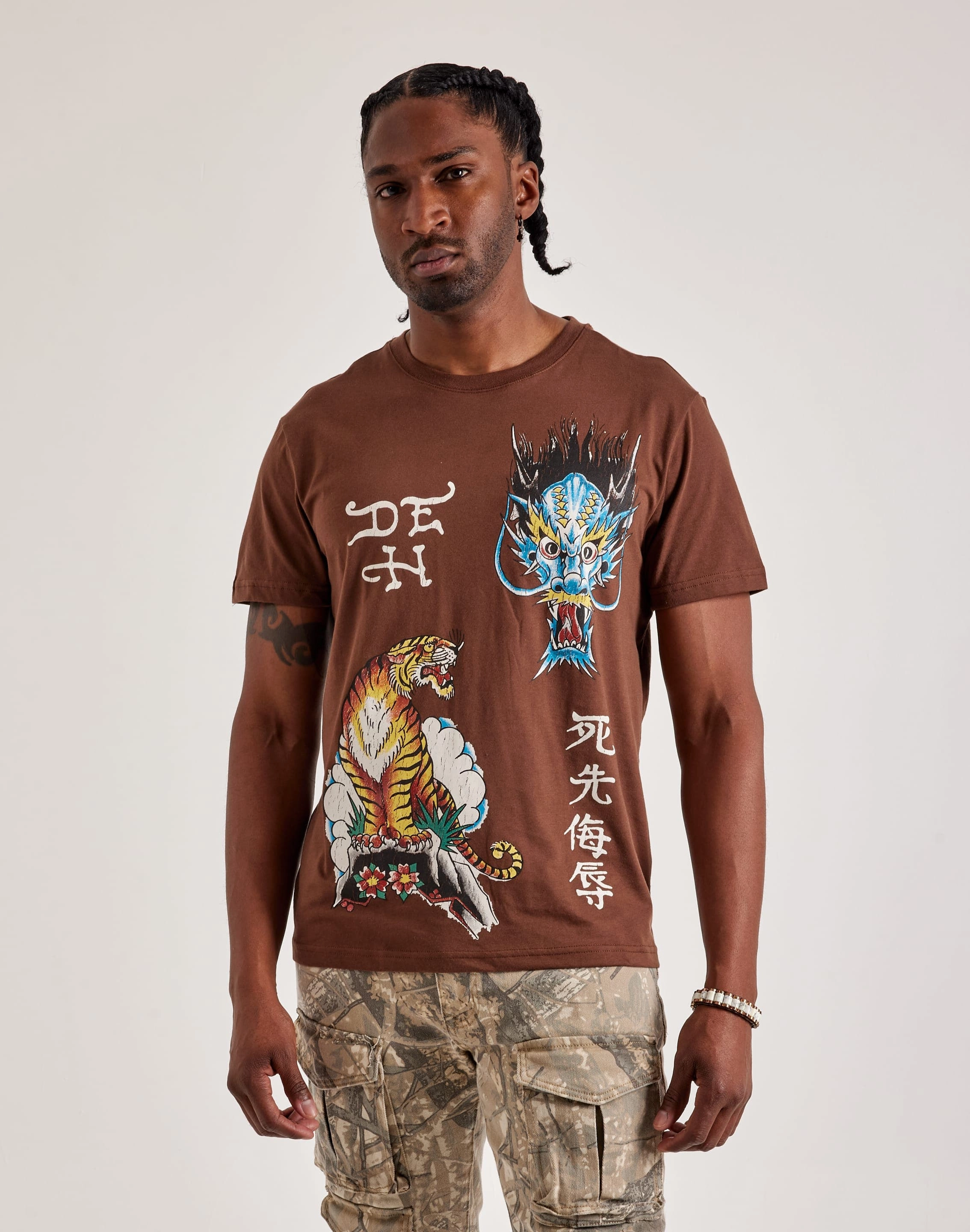 Affordable fashion Ed Hardy Tiger Dragon Tee Swimwear selections