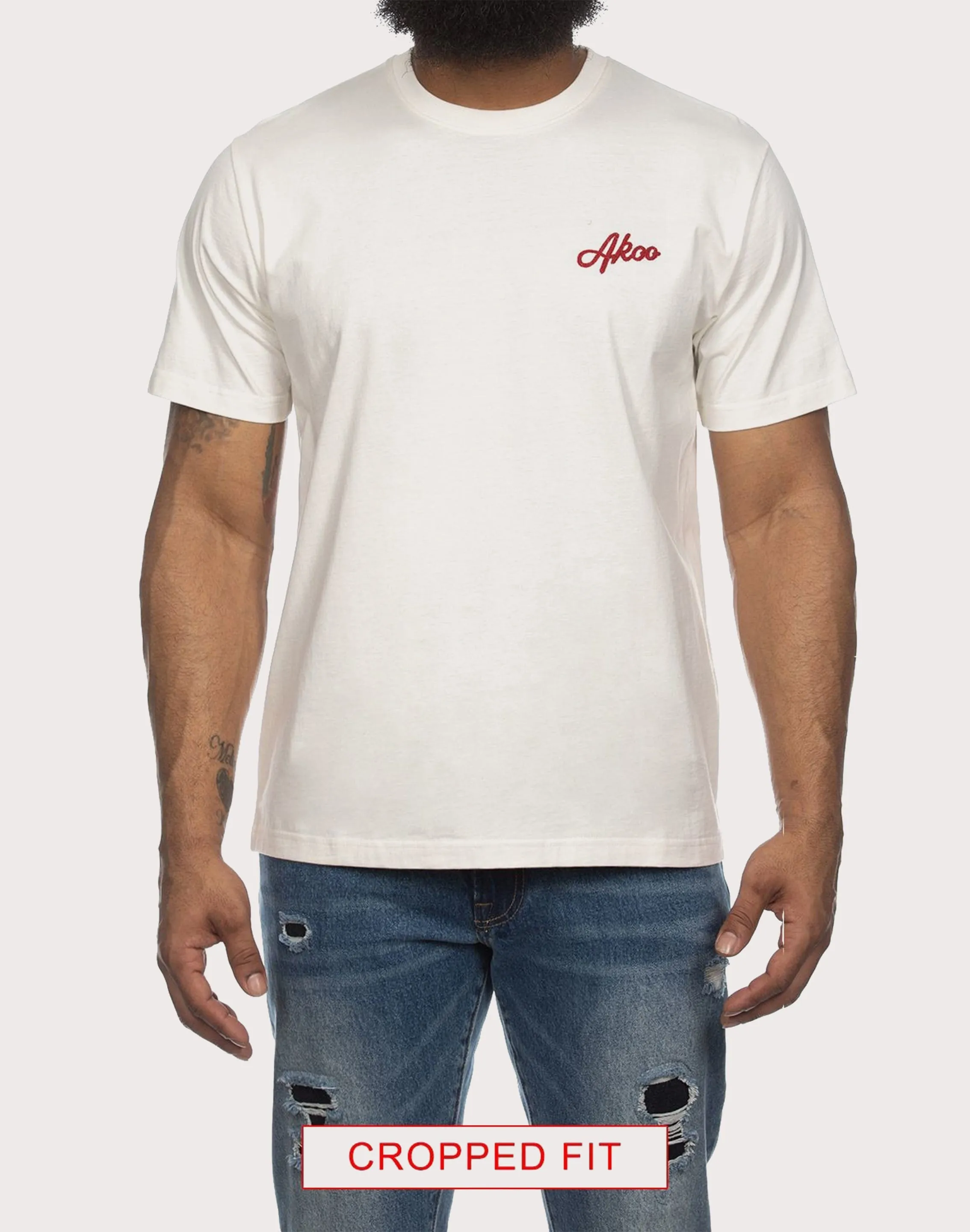 Akoo Benton Whiskey White Tee Luxury fashion items Athleisure fashion