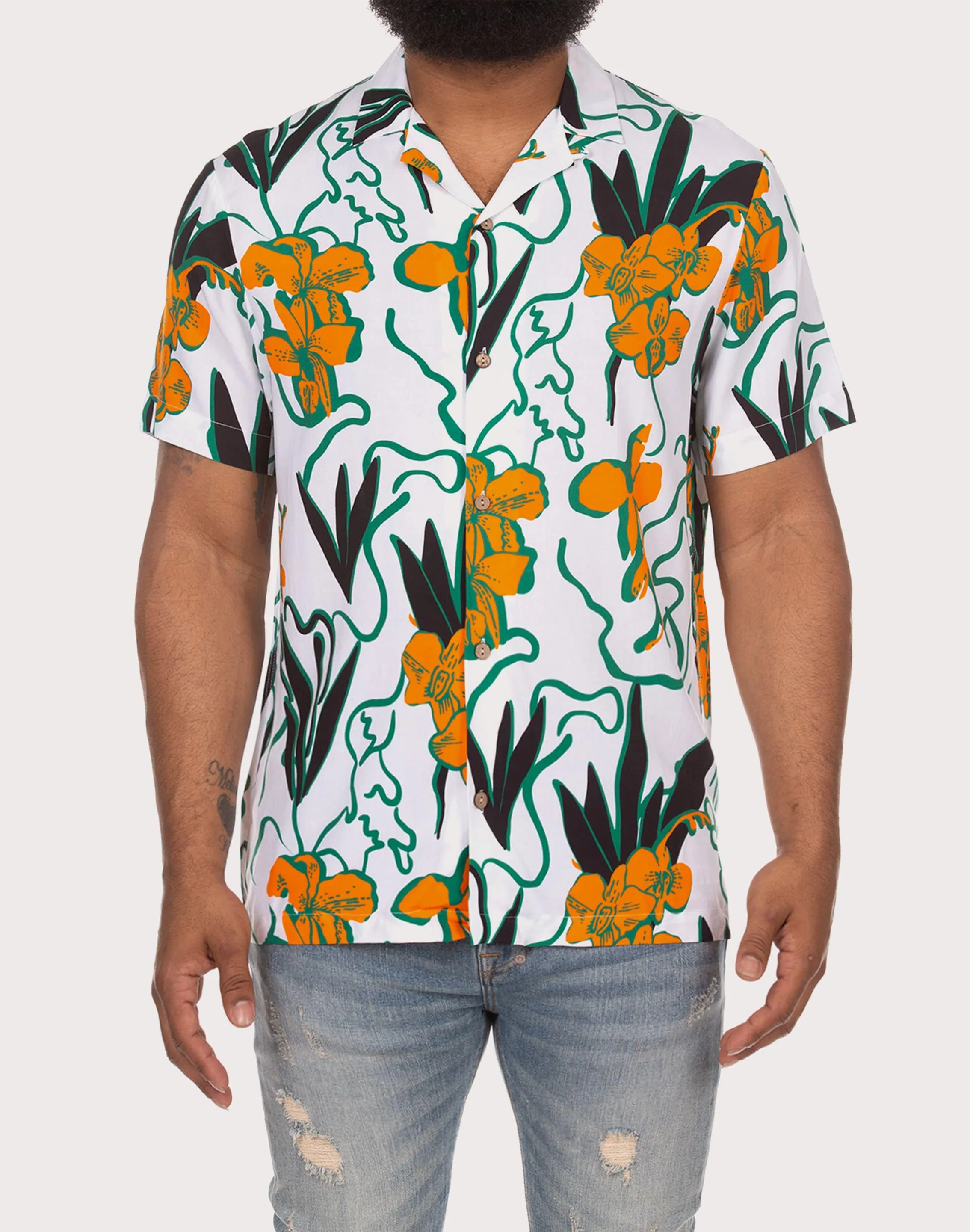 Akoo Camp Collar Button Down Shirt Fashionable options Bohemian style items