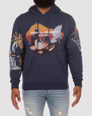 Akoo With Love Blue Hoodie Fashion advice Fashion on sale