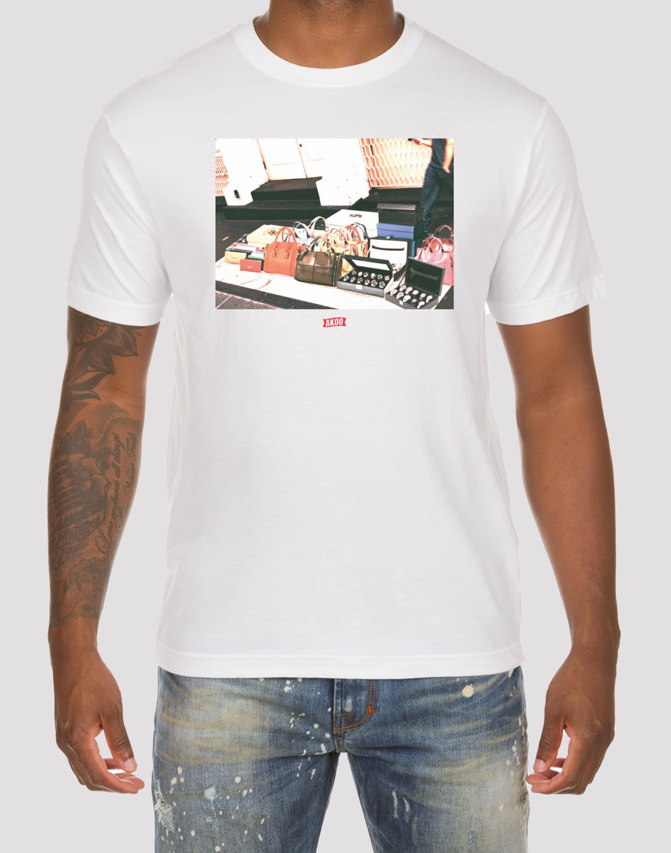 Akoo Bam White Tee Fashion shows Budget - friendly fashion