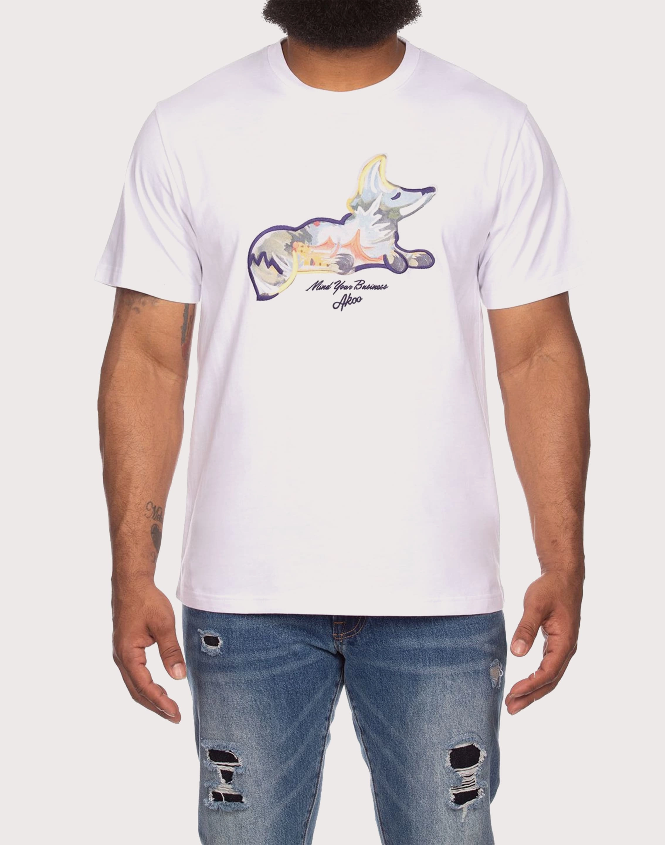 Akoo Canvas Tee Embroidered fashion Affordable fashion