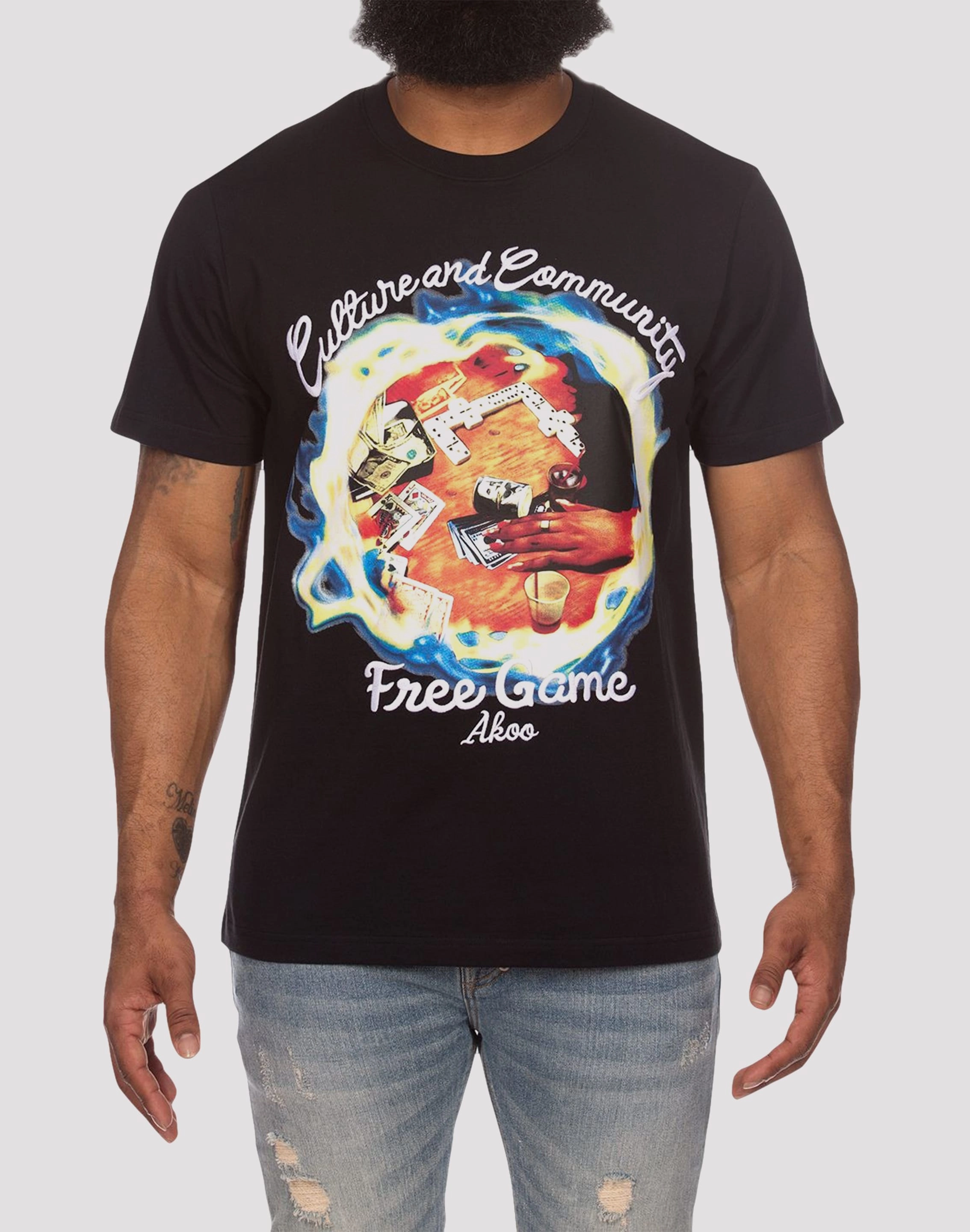 Akoo Free Game Tee Style statements Vintage - inspired fashion