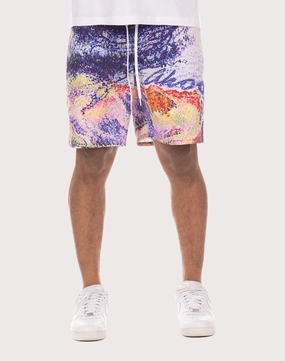 Akoo Landscape Nylon Mens' Printed Shorts Stylish products Fashion advice