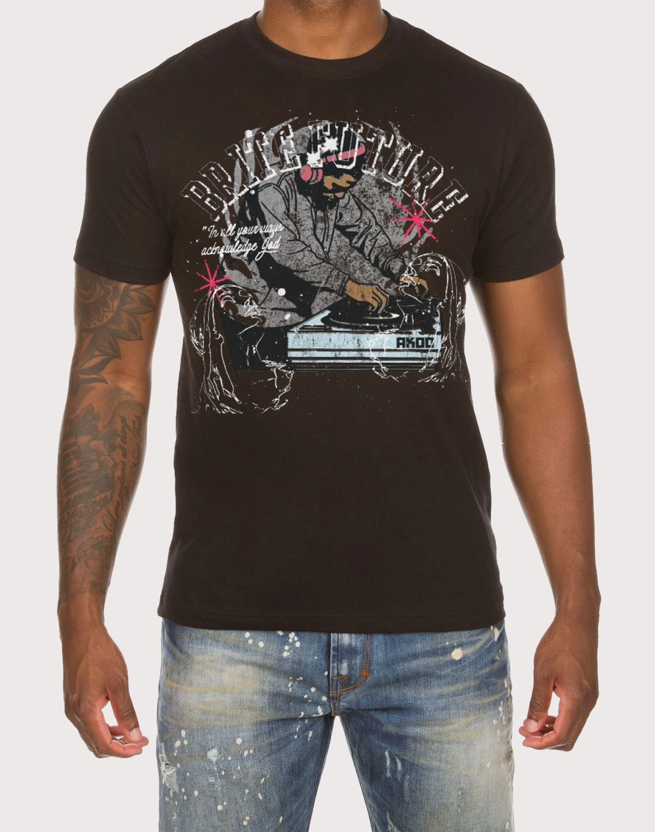 Best - selling fashion Akoo No Rivals Records Tee Spandex - incorporated fashion