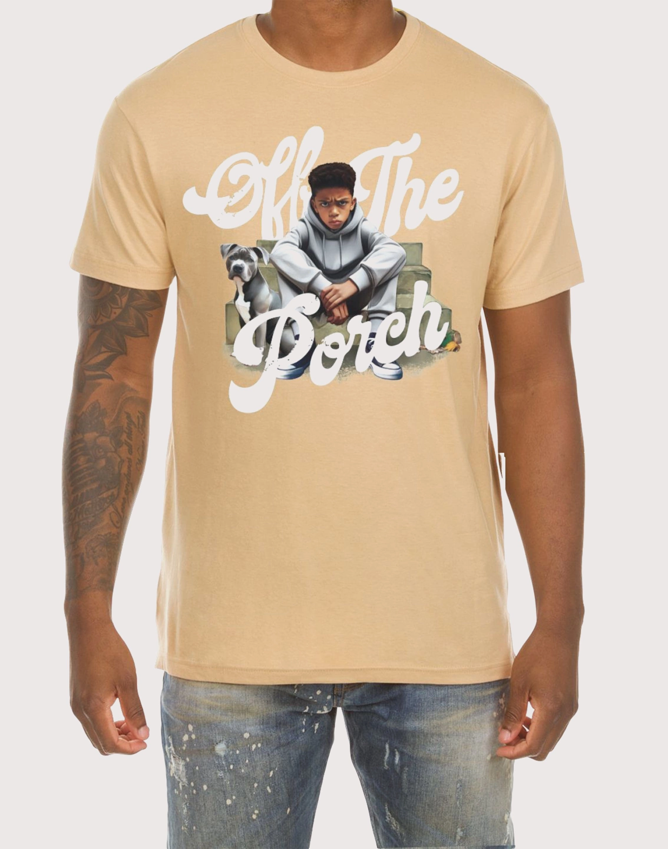 Akoo Off The Porch Sand Tee Outerwear options Fashion labels