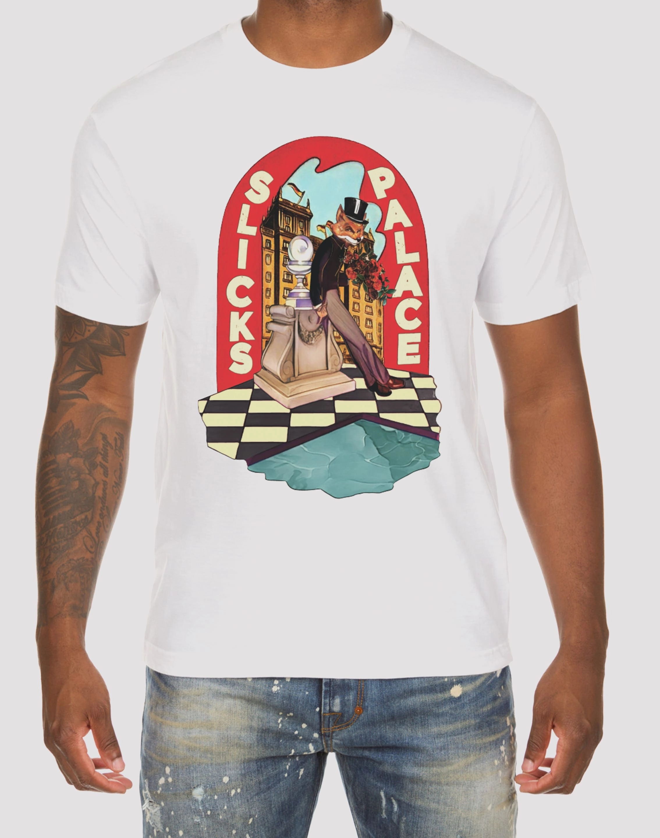 Akoo Slick Palace Tee Silk - fabric fashion Style statements
