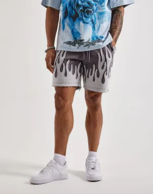Apparel finds Smoke Rise Flame Fleece Shorts Modern fashion