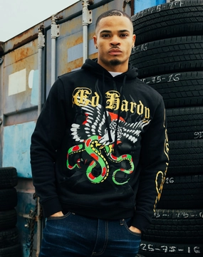 Apparel finds Ed Hardy Eagle Snake Hoodie Fashionable options