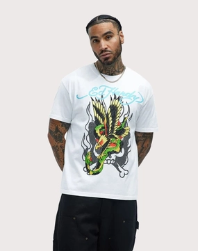 Athleisure fashion Ed Hardy Snake Eagle Tee Evening wear