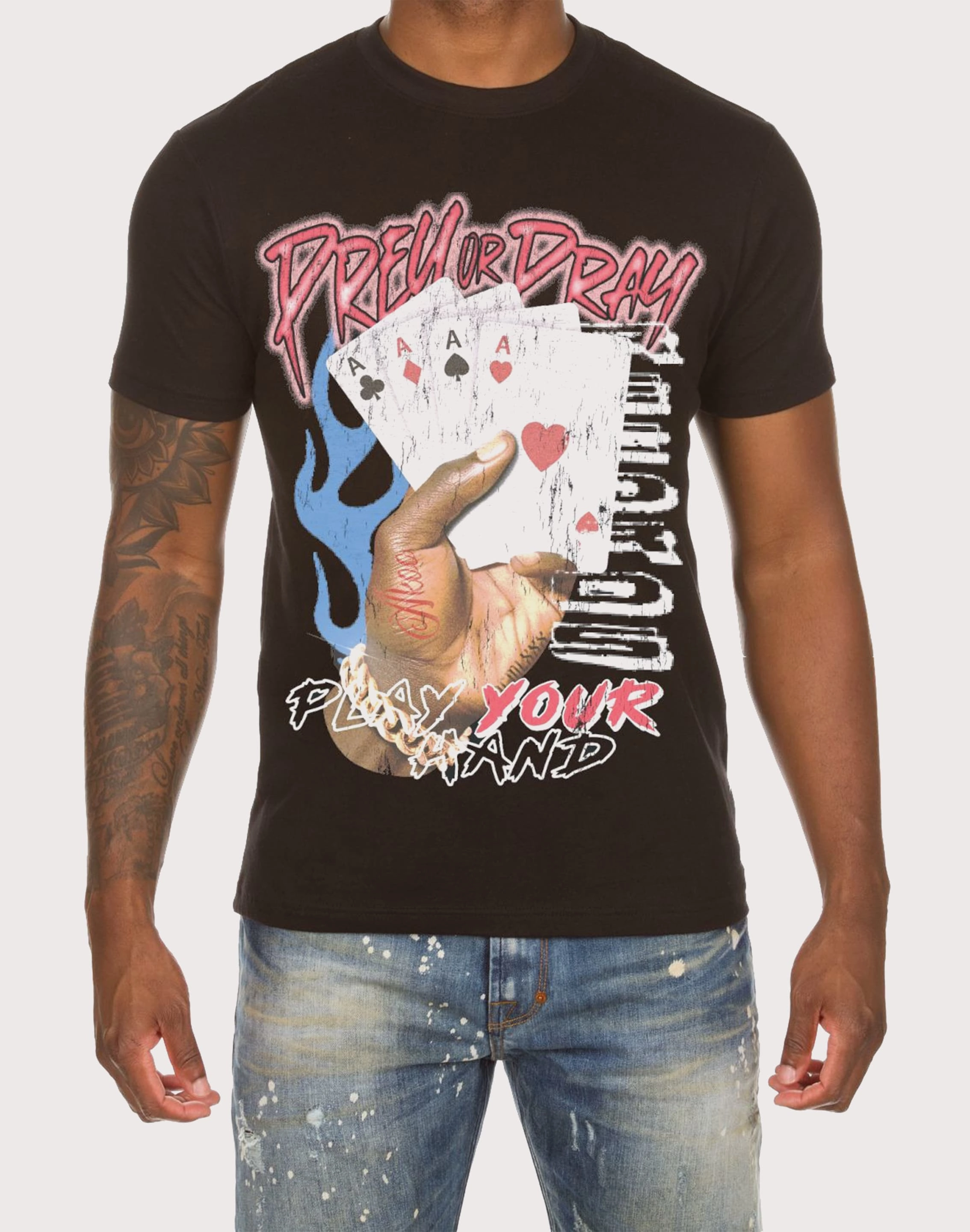 Beachwear items Akoo Four Of A Kind Black Tee Fashion essentials