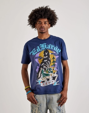 Beachwear items Ed Hardy  Don Wolf Short Sleeve Boxy Tee Linen - crafted fashion