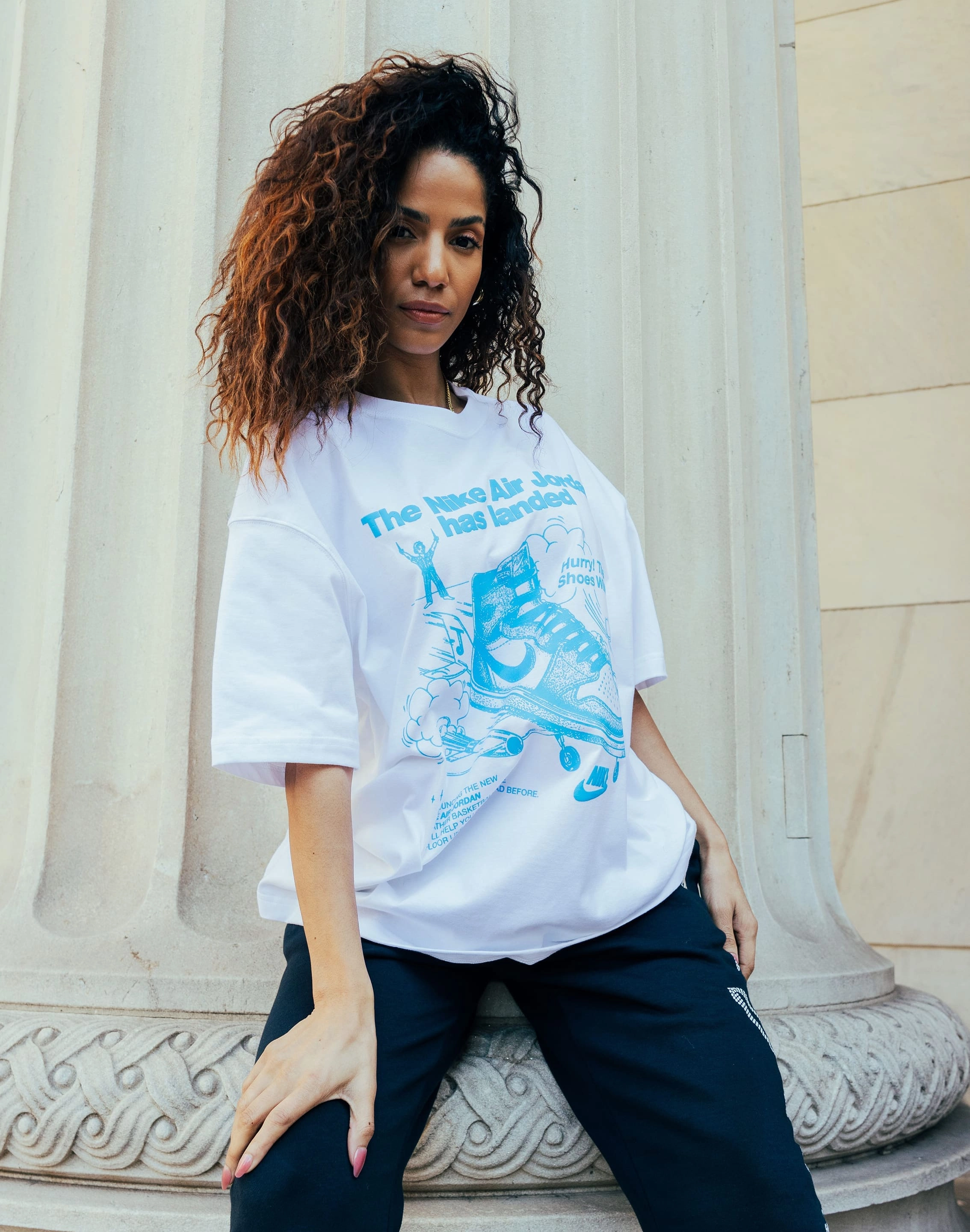 Best - selling fashion Jordan Oversized Graphic Tee Suede - finished fashion