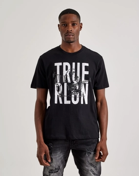 Best - selling fashion True Religion Buddha Tee Patterned fashion (floral, stripes, etc.)