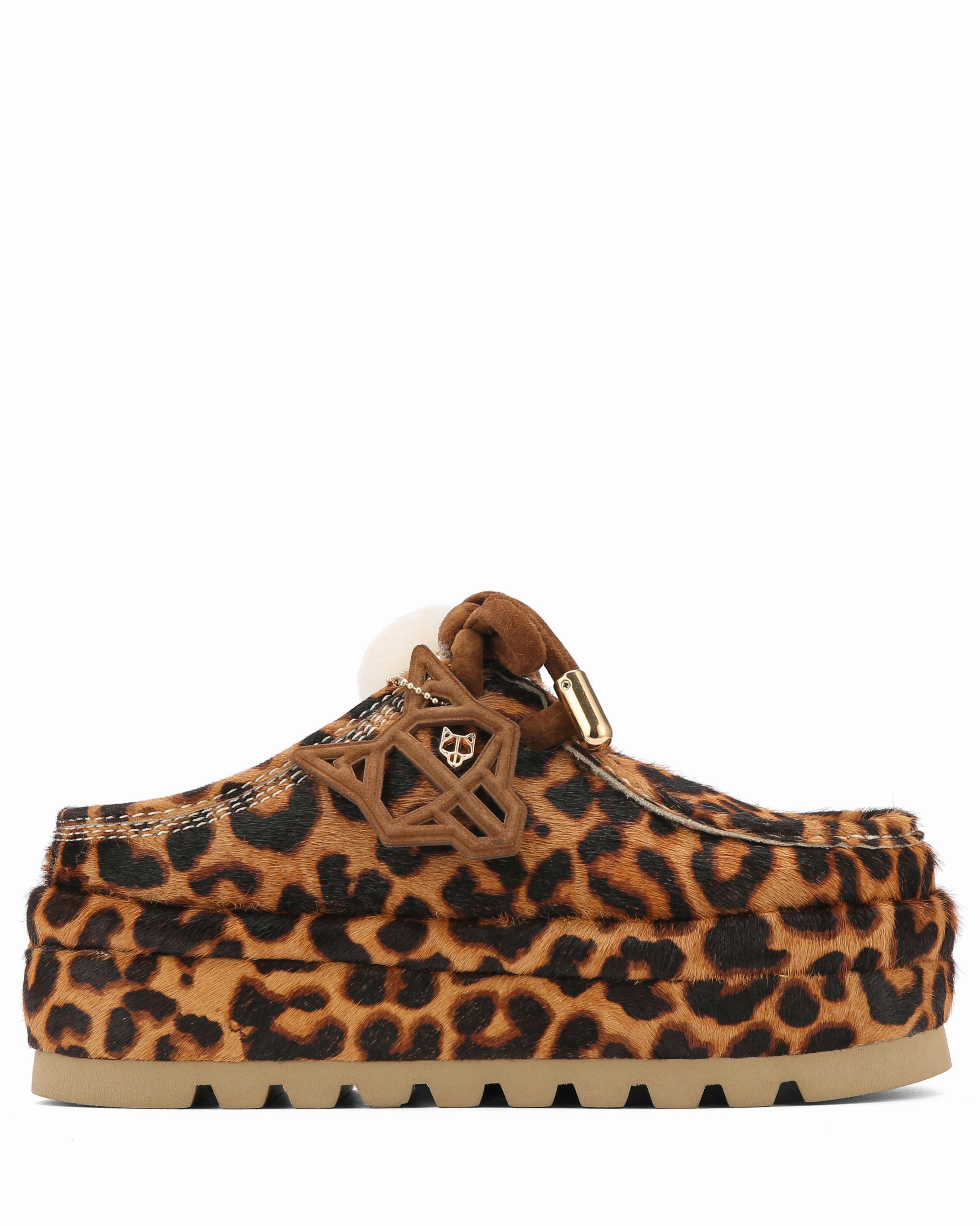Blizzard Leopard Pony Suede/Shearling