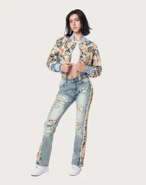 Bohemian style items Grindhouse High Rise Bootcut Tapestry Pants Fashion customization