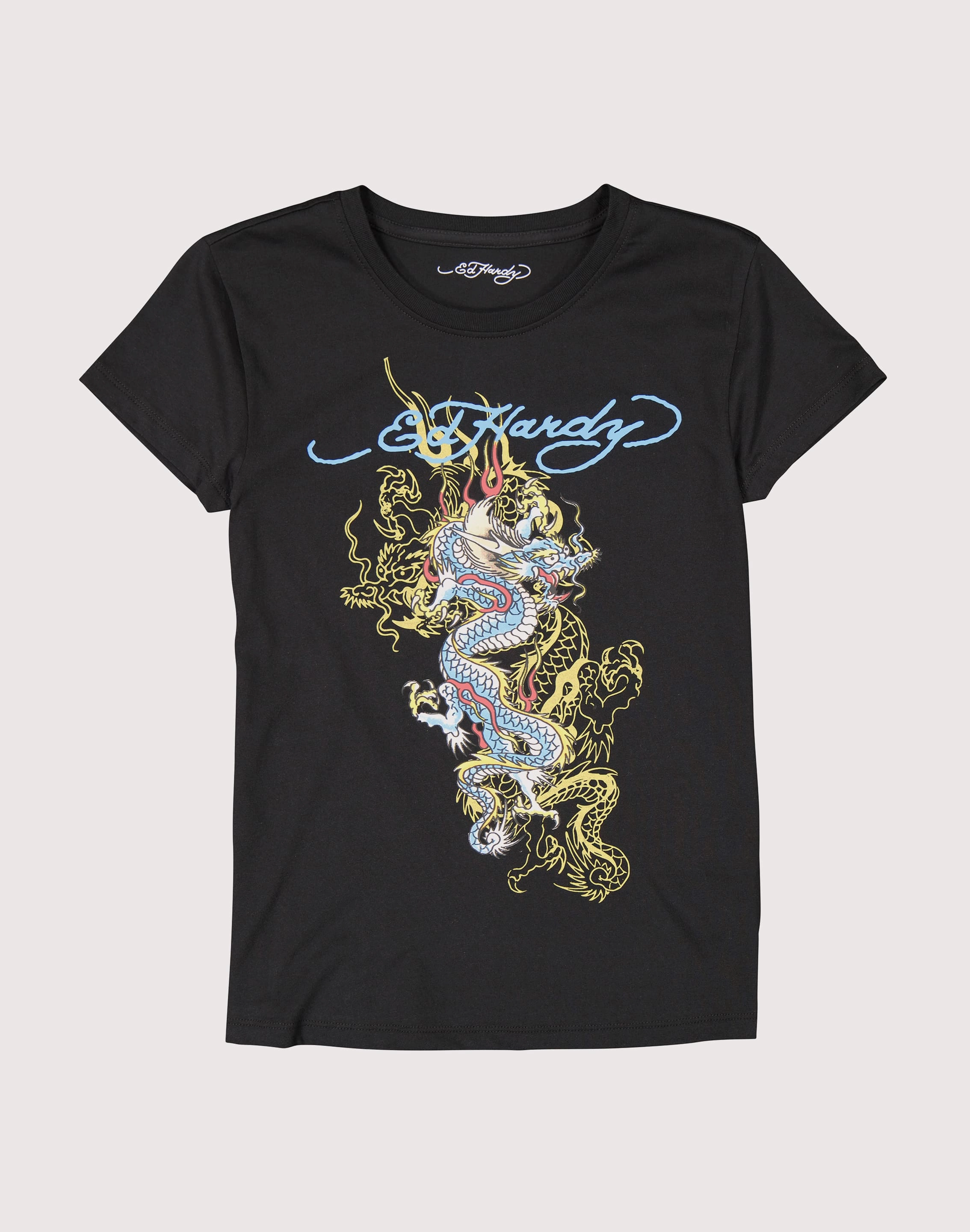 Budget - friendly fashion Ed Hardy Dragon Black Tee Clothing types