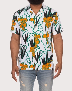 Business casual wear Akoo Camp Collar Button Down Shirt Fashion events