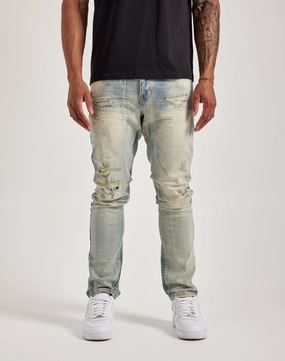 Casual wear options Smoke Rise Vintage Wash Slim Denim Jeans Beaded fashion items