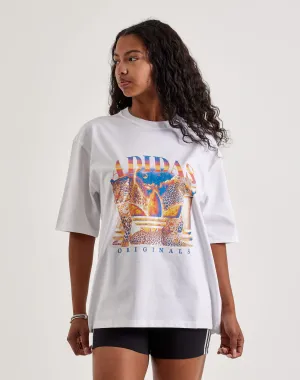 Clearance fashion Adidas Leopard Graphic Tee Online fashion shopping