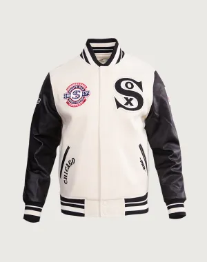Clearance fashion Pro Standard Chicago White Sox Retro Classic Rib Wool Varsity Jacket Silk - fabric fashion