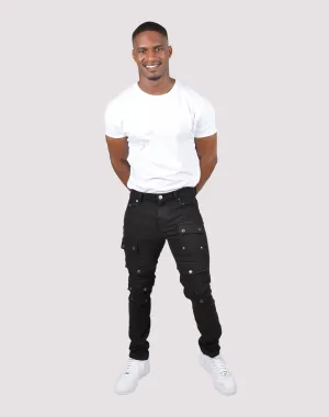 Clothing types Grindhouse Front Multi Cargo Pocket Denim Jeans Patterned fashion (floral, stripes, etc.)