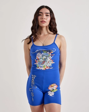 Comfortable apparel Ed Hardy Tiger Lotus Bodysuit Workwear options
