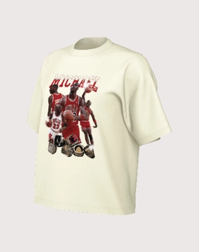 Comfortable apparel Nike Jordan Oversized Graphic Mixtape Tee Vintage - inspired fashion