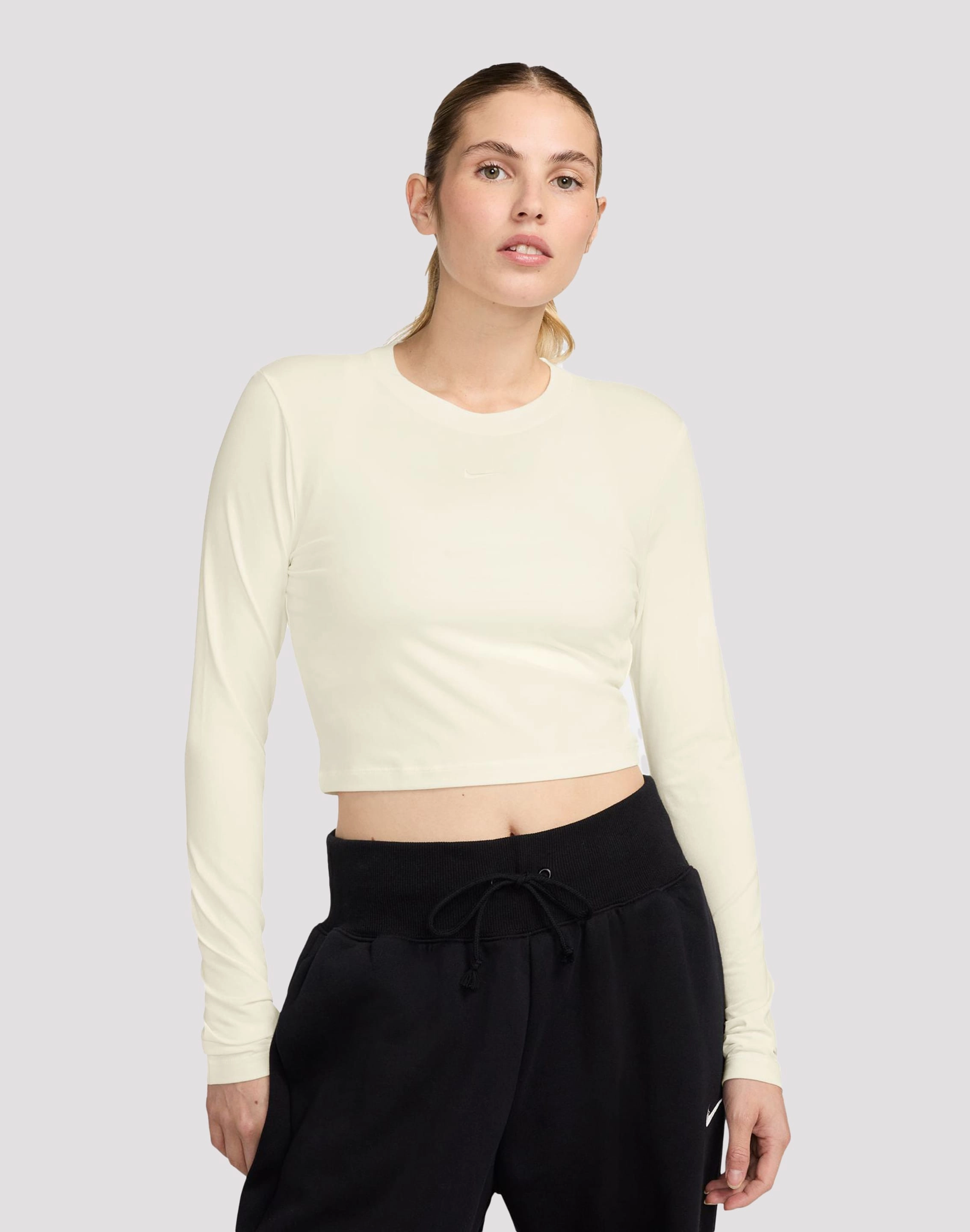 Nike Sportswear Chill Knit Slim Long-Sleeve Crop Shirt Fashion subscription services Fashion shows
