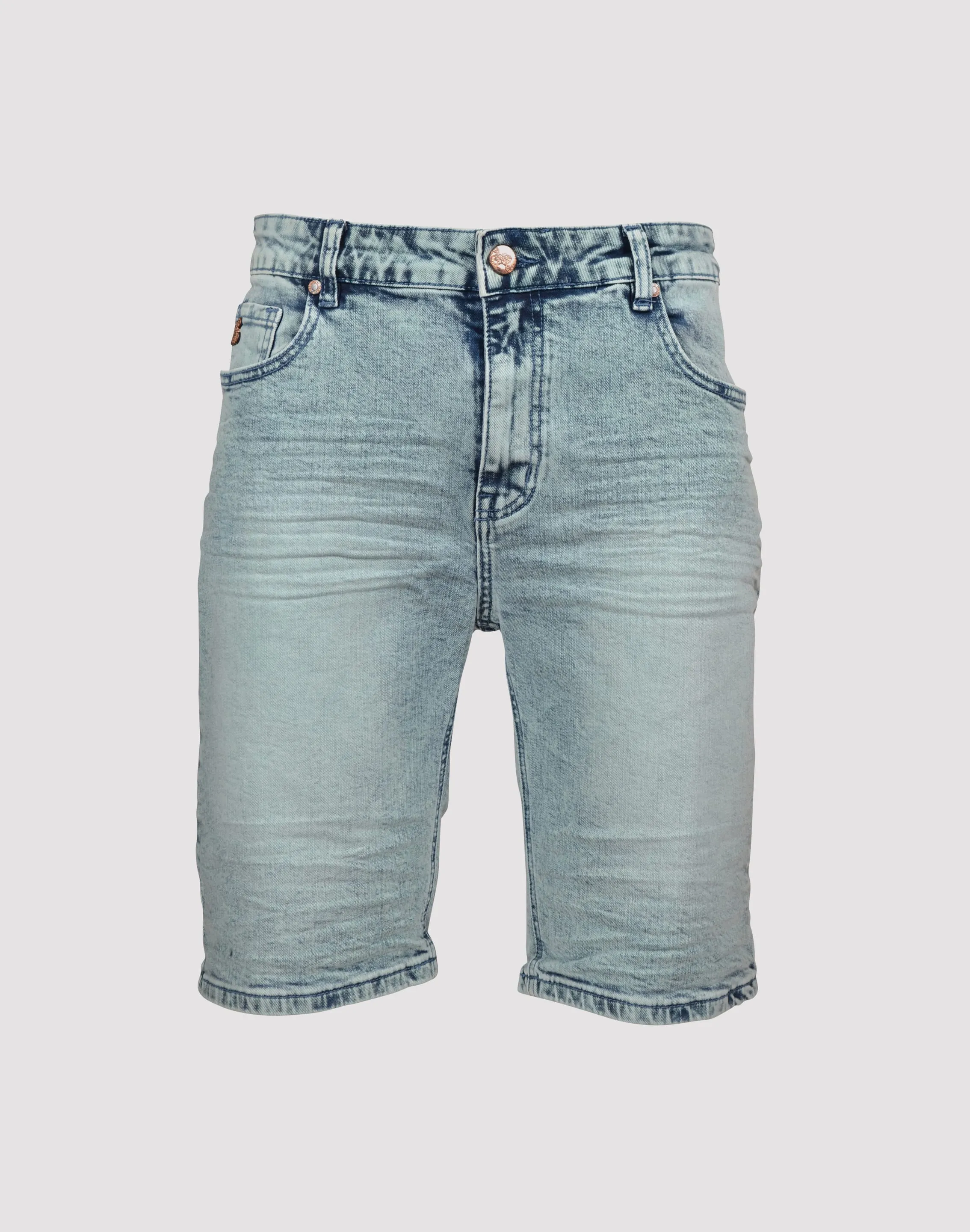 Denim - based fashion Grindhouse Acid Wash Denim Shorts - Blue Fashion on sale