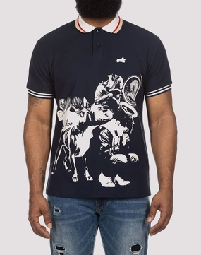 Denim - based fashion Akoo Brothers Keeper Polo High - end fashion