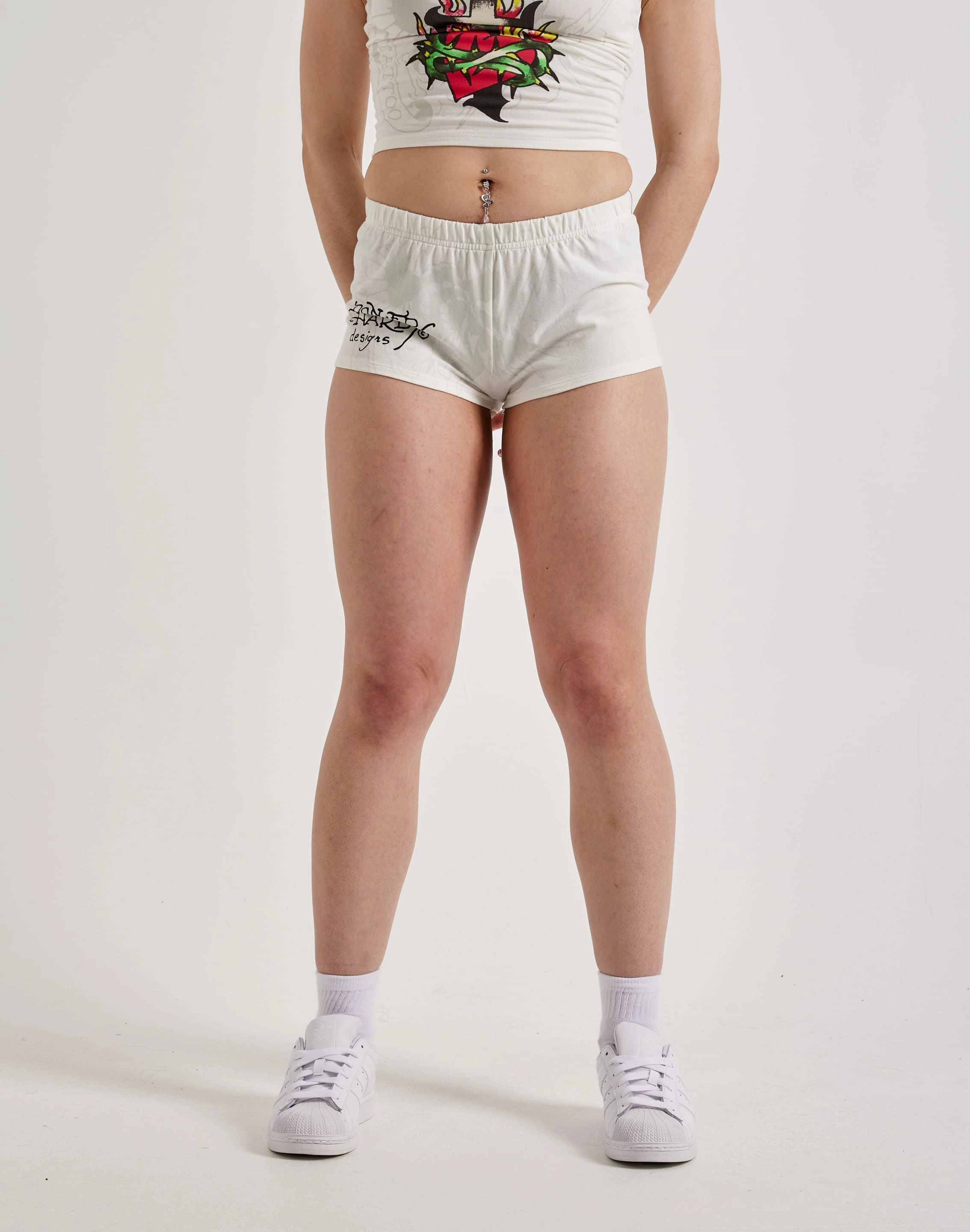 Ed Hardy Cross Heart Booty Shorts Clothing and accessories Preppy style items