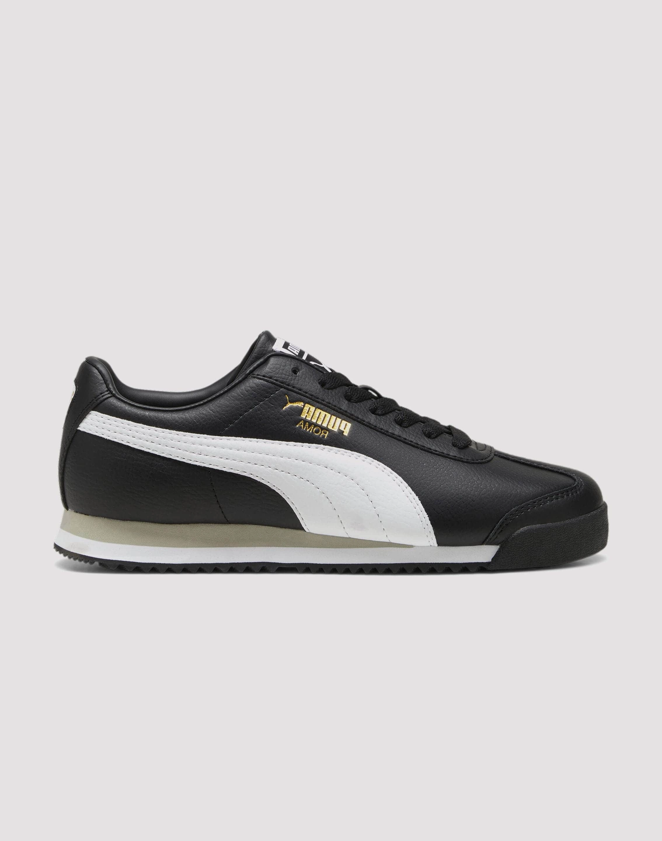 Designer fashion items Puma Roma Basic "Black/White/Metallic Gold" Fashion on sale