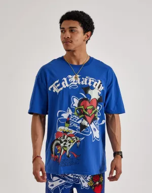 Ed Hardy Cross Heart Boxy Tee Fashion rental Outerwear options
