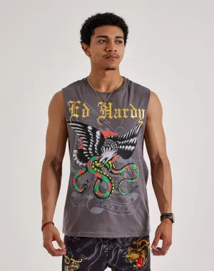 Ed Hardy Eagle Snake Sleeveless Tee Clothing prices Fashion bloggers' picks
