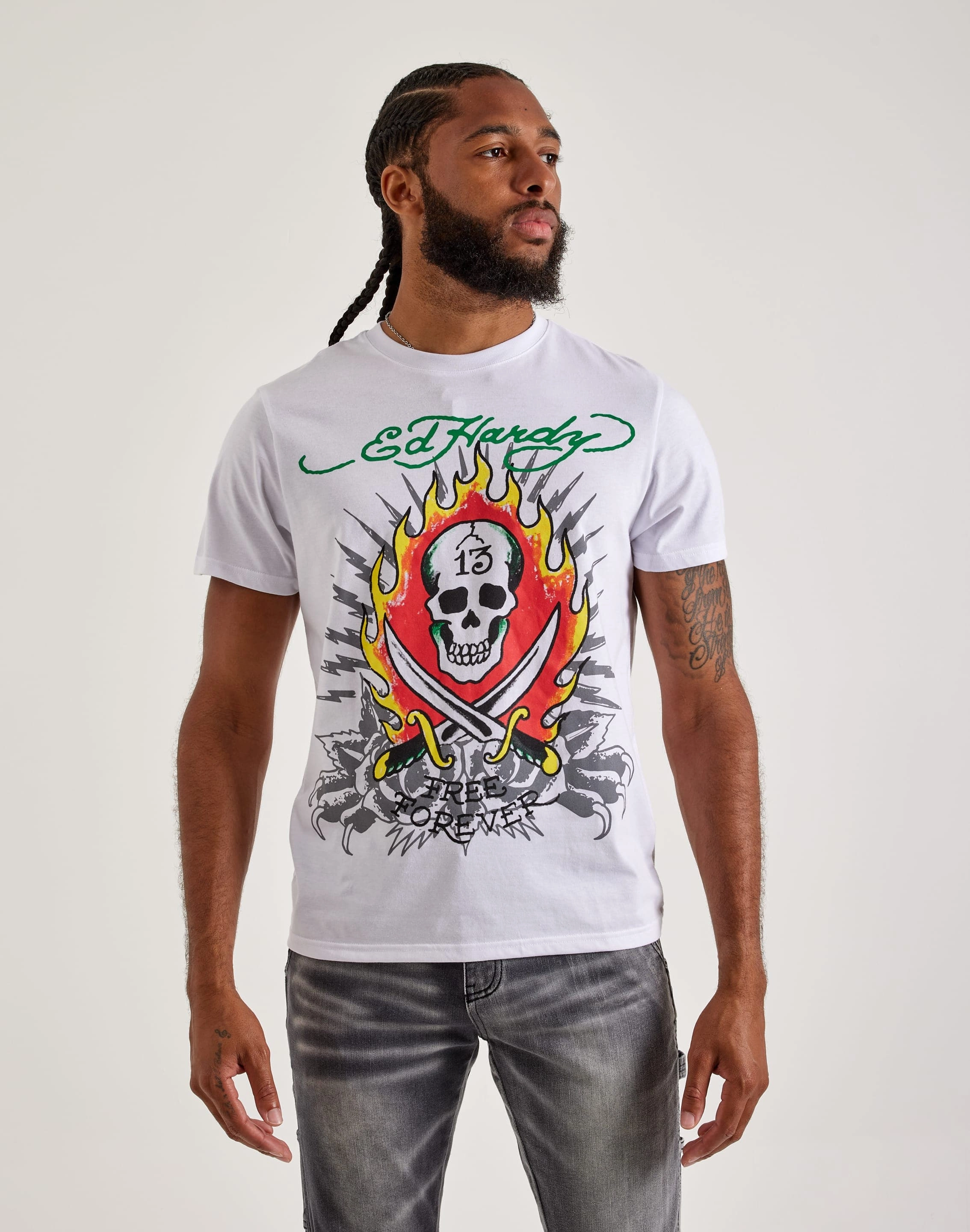 Workwear options Ed Hardy 13 Skull Tee Polyester - used fashion