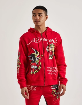 Ed Hardy Eagle Tiger Full-Zip Hoodie Bohemian style items Stylish products