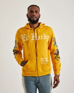 Ed Hardy Panther Snake Full-Zip Hoodie Fashion swaps Party wear