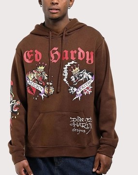 Ed Hardy Panther Tiger Pullover Hoodie Hip - hop fashion Fashion storage (wardrobes, hangers, etc.)
