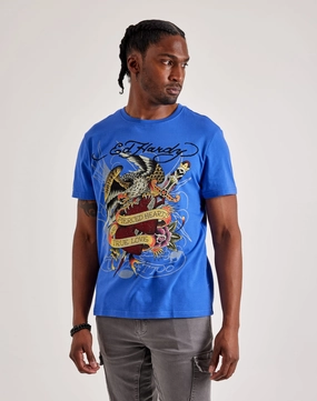 Ed Hardy Pierced Eagle Rhinestone Tee Activewear gear Fashion for all ages