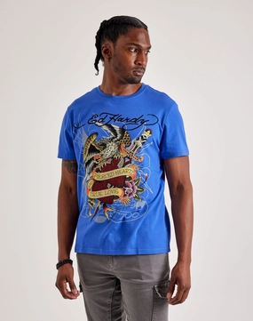 Ed Hardy Pierced Eagle Rhinestone Tee Activewear gear Fashion for all ages