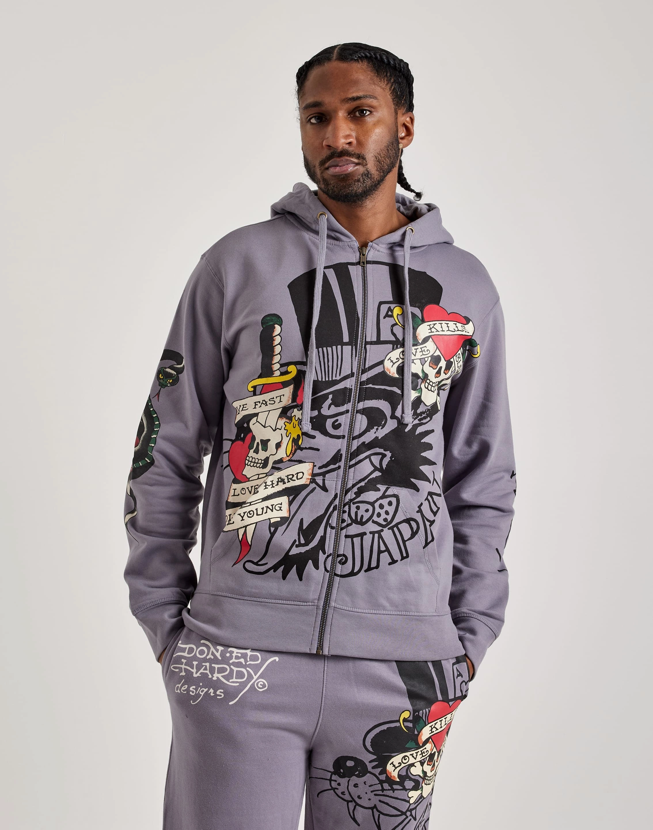Ed Hardy Skull Full-Zip Hoodie Evening wear Stylish products