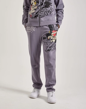 Ed Hardy Skull Sweatpants Polyester - used fashion Hip - hop fashion