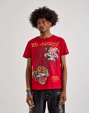 Ed Hardy  Tiger Skull Shorts Sleeve Tee New fashion arrivals Quality apparel