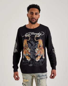 Ed Hardy  Tiger Thermal Denim products Upcycled fashion