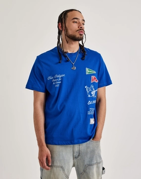 Embroidered fashion True Religion Logo Tee Ethical fashion choices