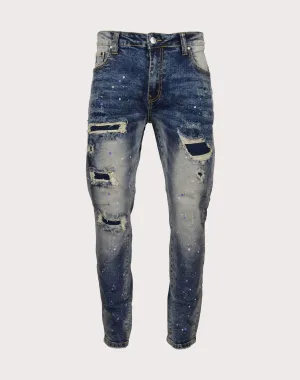 Everyday wear Grindhouse Rips With Backing Slim Fit Jeans Fashion bloggers' picks